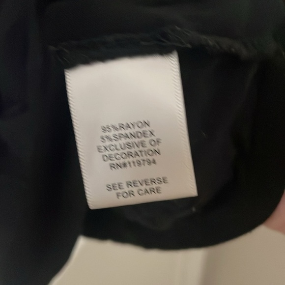 Black Embroidered Top - Picture 5 of 7